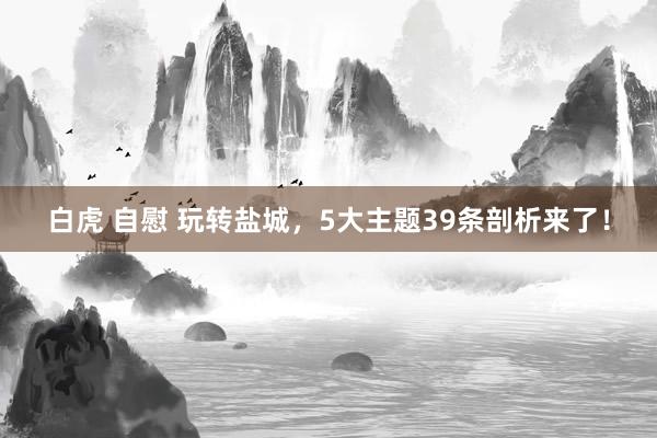 白虎 自慰 玩转盐城，5大主题39条剖析来了！