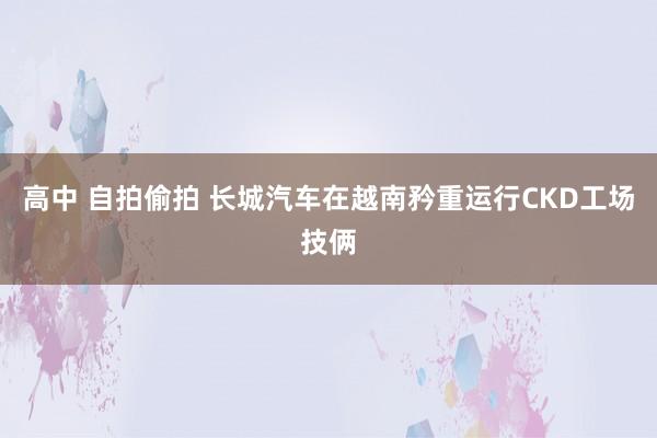 高中 自拍偷拍 长城汽车在越南矜重运行CKD工场技俩