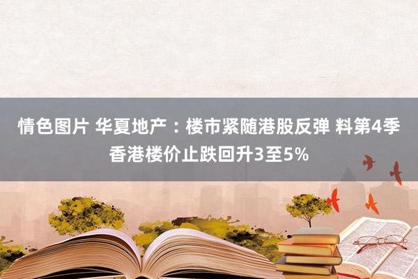 情色图片 华夏地产︰楼市紧随港股反弹 料第4季香港楼价止跌回升3至5%