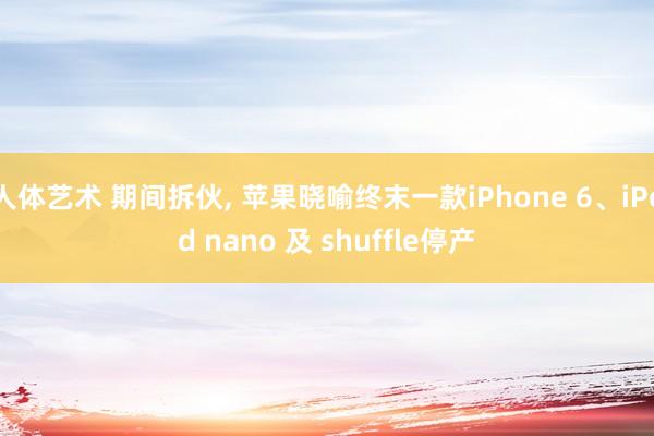 人体艺术 期间拆伙， 苹果晓喻终末一款iPhone 6、iPod nano 及 shuffle停产