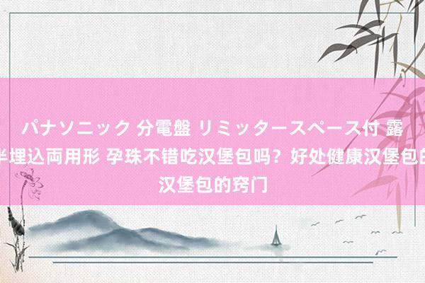 パナソニック 分電盤 リミッタースペース付 露出・半埋込両用形 孕珠不错吃汉堡包吗？好处健康汉堡包的窍门